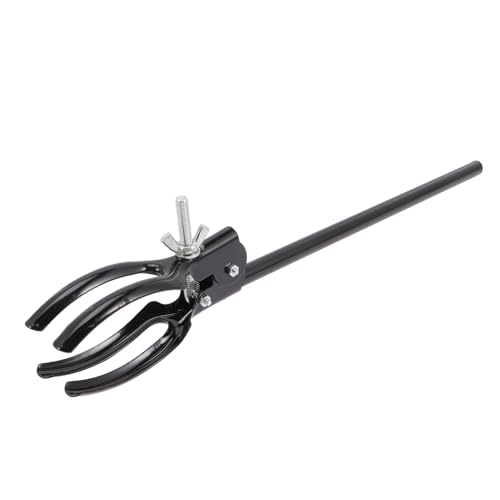 NAMOARLY 4-prong Labs Clamp Holder for Test Tube Flask Beaker Heavy Duty Iron Laboratory Scientific Tool Adjustable Clamp Clip Beads Test Tube Holder