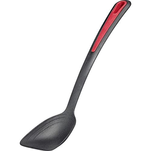Westmark Pfannenlöffel, Hochhitzebeständig bis 270 °C/ 518 °F, Schaufelförmig, Innenliegende Skala: 15, 30 und 45 ml, Kunststoff, Gallant Plus, Schwarz/Rot, 29622275