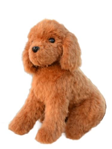 Peluche caniche réaliste haut de gamme, douceur et finitions premium