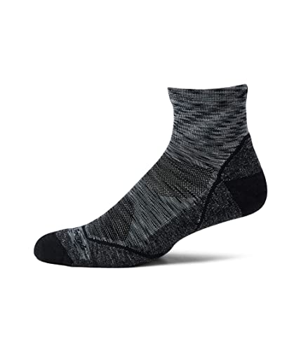 Darn Tough Vermont Light Hiker 1/4 leve com almofada cinza espacial GG (EUA 12,5-14,5)