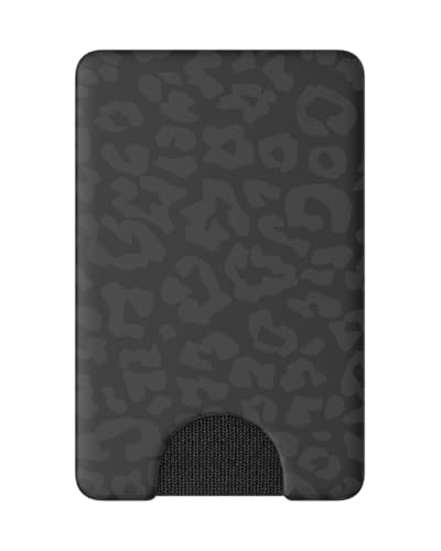 PopSockets PopWallet - Sleek, Removable Card Holder for Smartphones - Night Leopard - Thumbnail 4