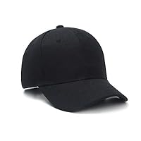 Boolavard Baseball Cap Adjustable Size for Running Workouts and Outdoor Activities All Seasons (Black)