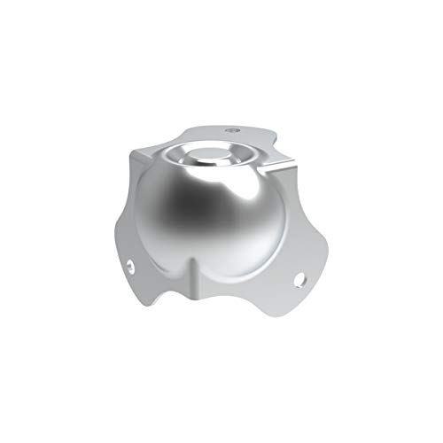 Image of Penn Elcom Flight Case Large Ball Corner (Set of 8) Bottom /Female /Leg | Zinc Finish | DJ /Audio /Sound Box (5.78 * 5.78 * 5.78 cm) Round Angle Edge | Case Protection with 3 Holes | Easy to Fit