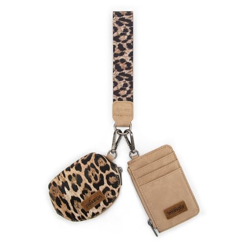 Image of Wrangler Keychain Wristlet Wallets for Women Western Dual Pouch Wristlet Credit Card Holder Wallet