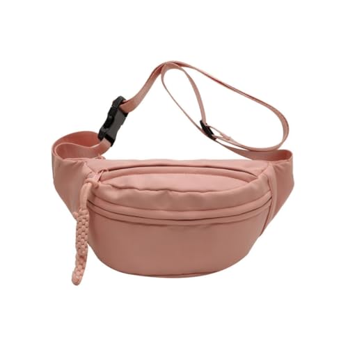 Image of Tressential Waist Bag for Men Women | Cross Body Fanny Pack Sling Bag for Hiking, Travel, Camping, Outdoor Sports, Cycling | Money Belt with Adjustable Strap (Pink)