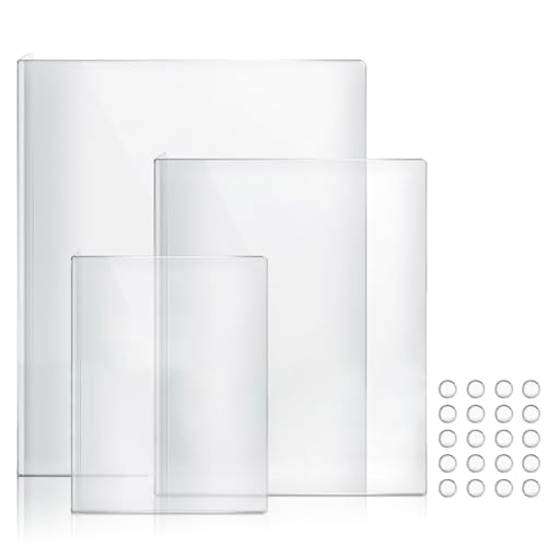 3-Piece Acrylic Cutting Board Set with Counter...