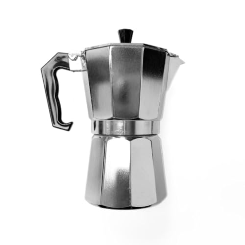 Cafetera Italiana de Aluminio para 6 Tazas – Moka Clásica Compatible con...