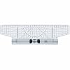 M + R Rolling Ruler 30 cm Acrylgals Protractor Lupe