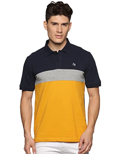 Image of ADRO Men's 100% Cotton Regular Fit Polo T-Shirt