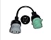 IOSix HOS Logbook ELD Device Geosavi Buy America (IOSIX+Built in 9-Pin Green Connector+Light Duty OBDII Square Cable)