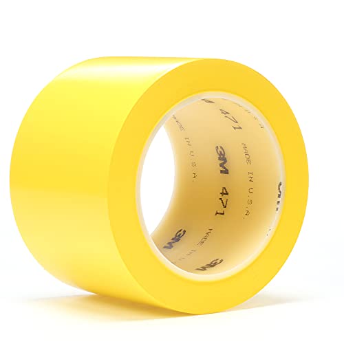 Image of 3M Vinyl Tape 471, Yellow, 48 in x 20 yd, 5.2 mil