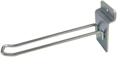 AMKO SW/UH8 Slatwall Safety Euro Loop Hooks, 8", Chrome (Pack of 100)