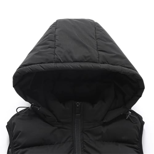 Chaleco de algodón grueso para hombre ropa de abrigo sin mangas 4