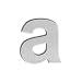 QT Modern House Number - SMALL 3 Inch - Brushed Stainless Steel (Letter a), Floating Appearance, Easy to install and made of solid 304