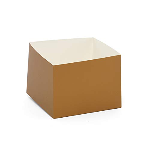 Lux Gift Box Base - 6" X 6" X 3" - Gold - Case - 200