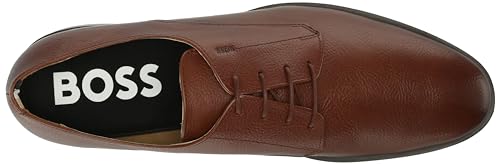 Image of BOSS Men's Colby Grain Leather Derby Shoe