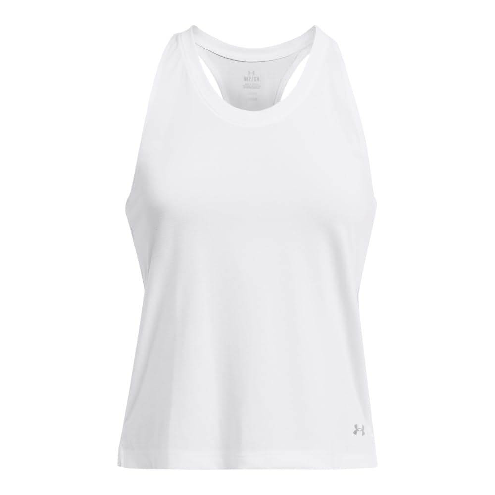 Under Armour Women's Launch Singlet / Reflective White Medium