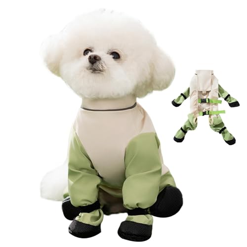 Botas con tirantes para perros para paseos bajo la lluvia seguros