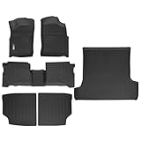 XINSHANGXIU Floor Mats & Cargo Liner for Toyota 4Runner 1996 1997 1998 1999 2000 2001 2002,TPE All Weather Protection Slush Floor Liner Accessories(Trunk Mat+Backrest Mat+Floor Mat)