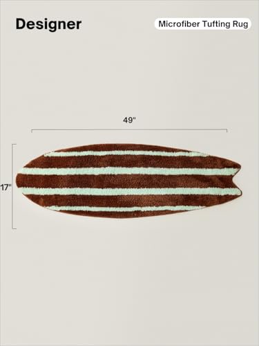 Tapete decorativo forma tabla de surf 125x45 cm miniatura 3