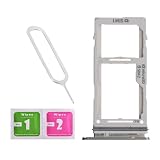 LNONLS Dual SIM Card Tray Slot Holder Replacement for Samsung Galaxy S10 G973 / S10 Plus G975 Sim Ca