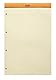 Rhodia 119660C - Packung mit 5 Notizblöcken geheftet No.119, DIN A4+, 80 Blätter gelb liniert mit Rand perforiert, 80g, Orange, 1 Pack