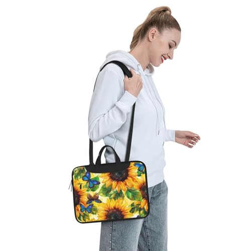 Bolso para portátil impermeable azul con diseño miniatura 3