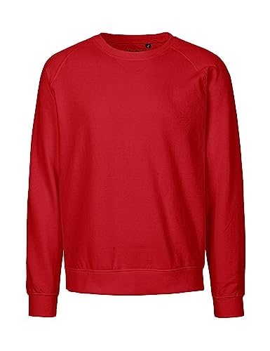 Spirit of Isis Neutral Sweatshirt, 100% Bio-Baumwolle. Fairtrade, Oeko-Tex und Ecolabel Zertifiziert, Textilfarbe: rot, Gr.: L