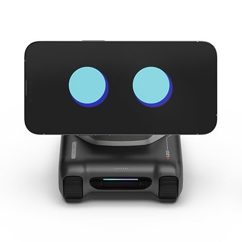 TangibleFuture LOOI Robot-Space Black – AI Desktop Companion with ChatGPT Voice Interaction, Memory, Personality, Gesture & Face Recognition, Emotional Support, and 10W Wireless Charging