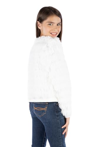 Image of Speechless Girls' Open Front Shaggy Jacket