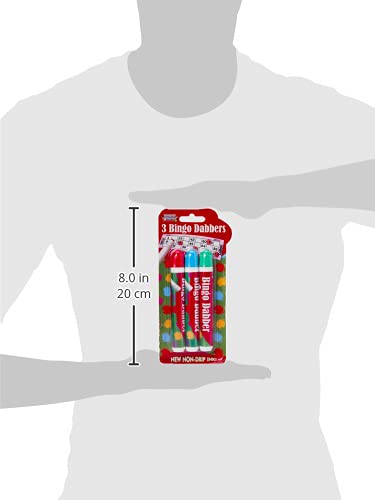 Atlona Tallon Games Bingo-Dabber, Weiß, 3 Stück, 19,6 x 9,1 x 1,7 cm, 80 g