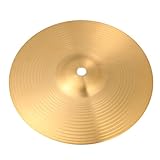 COOPHYA Hi Hat Becken Messing 20cm Paar Schlagfestes Musikinstrument Zubehör für Schüler und Jazz Schlagzeug