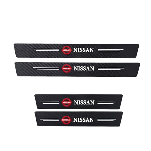 Image of WISKA Car Door Strip Carbon Fiber Wrap Sill Anti Scratch Stickers Tape Exterior Accessories All for Magnite, Qashqai, X-Trail, Juke, Micra, Terrano, Sunny, Kicks, Teana