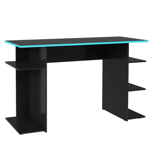 Escrivaninha Mesa para Computador Gamer Preto/azul 9424 Madesa