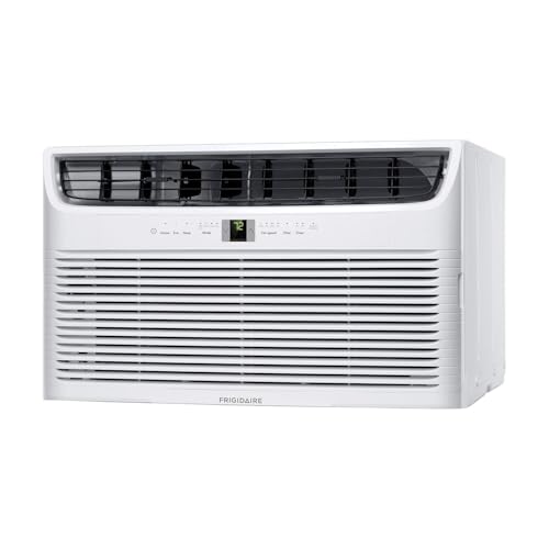 Image of Frigidaire 115V 12000 BTU Wall Air Conditioner with Dehumidifier, Fan & Remote Control, Quiet Energy Efficient Wall Mounted AC Unit for Home Cooling, Cools Rooms Up To 550 Sq Ft