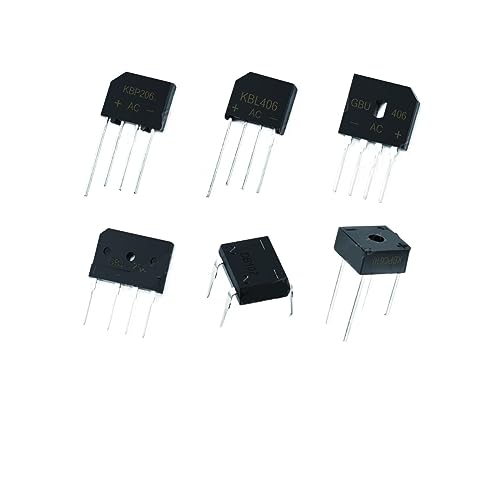 5pcs KBP206 KBP210 KBP310 KBL406 KBL410 KBL608 KBL610 GBU406 GBU806 GBU808 GBJ2510 DB107 KBPC610 800V Diode Bridge Rectifier 1000V (KBL410)