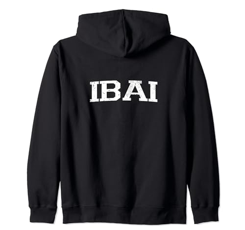 Vintage Personalizado Nombre Clásico Ibai Sudadera con Capucha