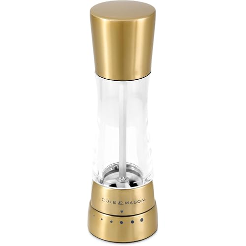 Image of Cole & Mason Seasoning Mill Derwent 190mm Clr SS PM Matt Gold