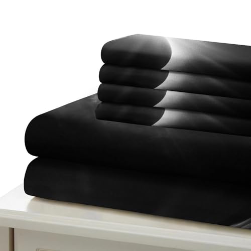 Housse de couette Eclipse de Soleil Super King 260x220cm en microfibre avec 2 taies