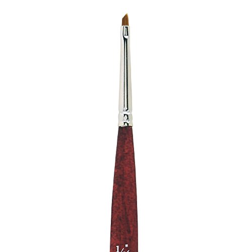 Image of Princeton Velvetouch Mini Angle Brush, Synthetic, Short Handle, Size 1 /16, 1 Count