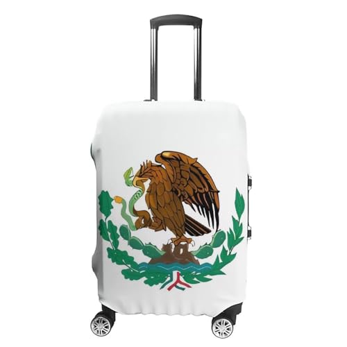 Flag Of Mexico Luggage Cover, Washable Elastic Suitcase Cover Protector Fit 18-32 Inch Luggage