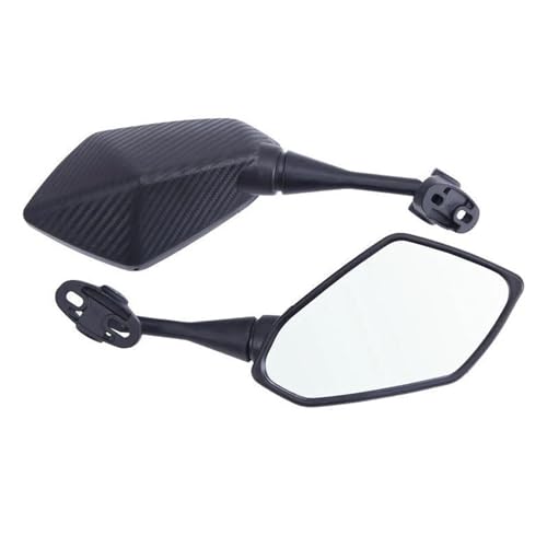 Rétroviseurs Moto Aspect Carbone Noir pour Yamaha YZF R1 R6 R3 FZ6R