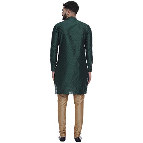 Image of Veera Paridhaan Men's Ethnic Jacquard Printed Long Straight Kurta