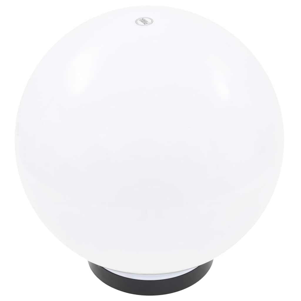 Juego de 4 luces LED de jardín esféricas de 25 cm de PMMA duraderas con casquillo E27 para iluminación de caminos, terraza, balcón, patio, exterior, resistente a la intemperie y a la