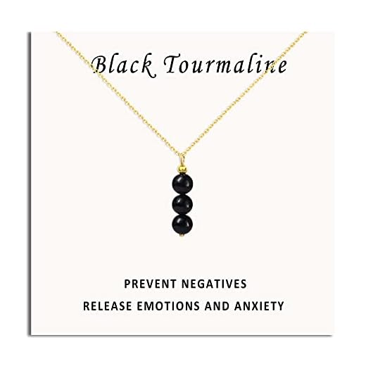 SmileBelle Black Tourmaline Necklace