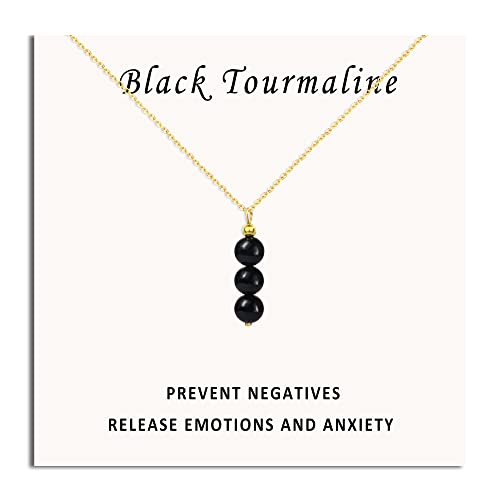 SmileBelle Black Tourmaline Necklaces...