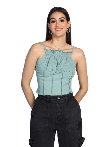Image of GRECIILOOKS Women's Regular Fit Tops | Tops for Women | Tops for Jeans for Women | Korean Tops for Women | One Piece Dress for Women | Western Tops for Women Stylish