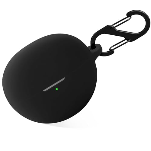 Soft Silicone Case Compatible with Huawei FreeClip, Protective Cover with Keychain