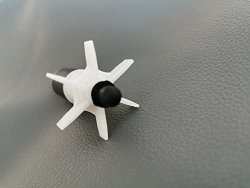 JZSMY Lay Z Spa Pump Impeller. Fixes E02 Fault Code, Spa Pump Impeller with Stainless Steel Shaft (69mm), White and Black - Image 4
