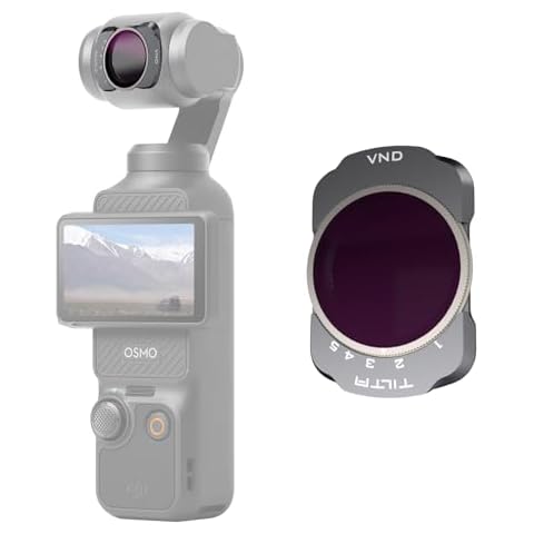 Tilta Variable ND Filter (ND2-ND32) Compatible with DJI Osmo Pocket 3 – Adjustable Neutral Density for Exposure Control | Magnetic Snap-On | Ultra Slim Optical Glass for Outdoor Filming Cover